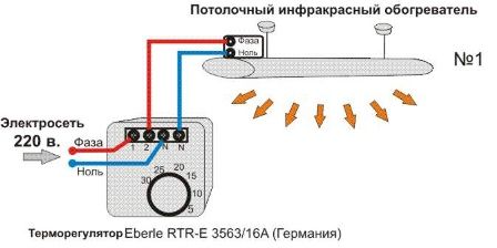 Подключение терморегулятора к инфракрасному обогревателю: виды, схемы
